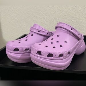 Crocs Bae Platform Clog, Orchid, women’s 8
